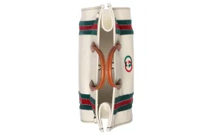 Сумка Canvas с кожаной отделкой, тоут, шоппер, ручная, плечевая, кроссбоди Medium Men's GUCCI, basic set (bag+dust bag)