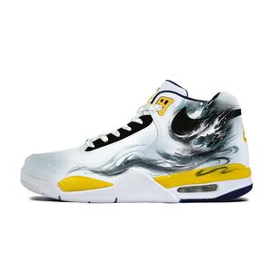 Nike Кроссовки баскетбольные mid top Unisex Flight Legacy Cloud Wave Gold устойчивые к истиранию дышащие винтажные