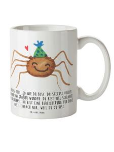 Детская кружка с рисунком паука и надписью, белая Mr. & Mrs. Panda