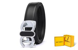 Мужской кожаный ремень Free Rabbitⅱ, Черный