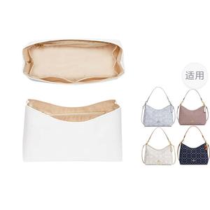 Luxury Care Artisan Workshop Сверхлегкий водонепроницаемый аксессуар для сумки, наполнитель DuPont Paper, наплечный ремень с металлическим удлинителем цепи, белый, (Beige) Hobo Bag 31[Arc Design]DuPont Paper Waterproof Liner