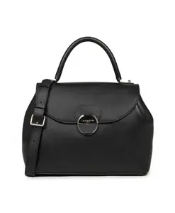 Сумка с клапаном и металлической застежкой. Lancaster, черный