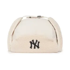 Детские полиэстеровые шапки-ушанки MLB, бежевый