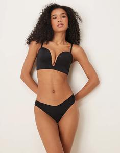 Бюстгальтер Boux Avenue Strapless из микрофибры с U-образной косточкой, многофункциональный, оттенок 00 dark