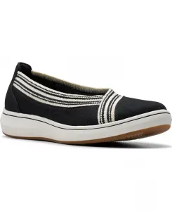 Женские кроссовки Cloud Steppers Breeze Sky Air с закрытым носком Clarks, черный