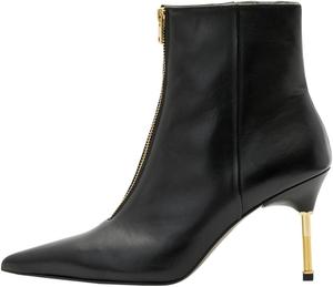 Женские кожаные ботинки AllSaints Natasha, Black/Warm Brass