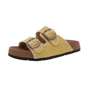 PARK DANCE Женские тапочки-шлёпанцы желтые, цвет Yellow