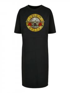 Короткое платье F4NT4STIC Organic Oversized Dress Guns 'n' Roses Vintage Logo Black, черный