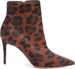 Ботильоны на высоком каблуке FOWT с леопардовым принтом, короткие ботинки с животным узором, шпилька, заостренный носок, боковая молния, цветные ботильоны для работы, повседневной носки и покупок, повседневная обувь, размеры 4-16 US