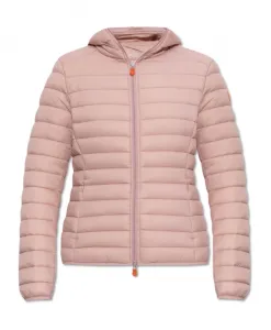 Утепленная куртка ромашка Save The Duck, розовый