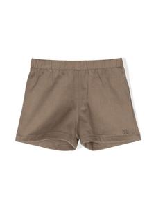 Твиловые шорты с логотипом Douuod Kids, коричневый