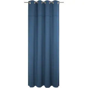 Штора Wiessee с люверсами, 1 шт., по размеру Wirth, синий