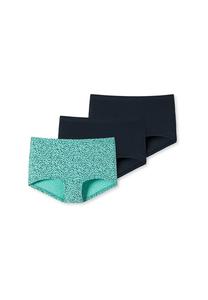 Короткие трусы упаковка из 3 пар для девочек-подростков органический хлопок 95/5 Schiesser, мультиколор