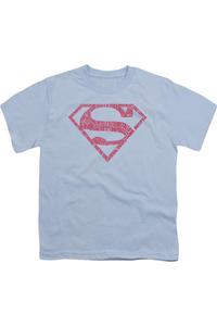 Футболка с принтом Супермен Gildan, светло-голубой