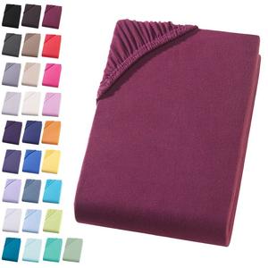 Простыня из джерси 180-200х200 см. Простыня из 100% хлопка, Бордо Visaggio