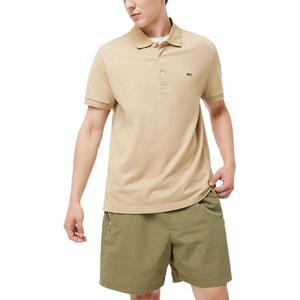 SS25 Футболка-поло мужская 02S/Milk Coffee LACOSTE, 02S/Milk Coffee