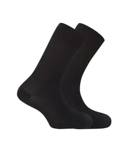 В упаковке 2 пары мужских носков из полиамида черного цвета Punto Blanco