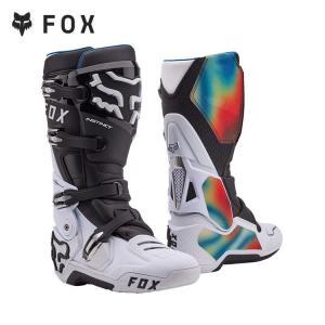FOX New american inherent 2nd generation внедорожные ботинки, active axle, terrain trail, mx protection, limited edition 50th anniversary, черно-белые, размер 43