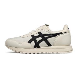 ASICS Низкие повседневные кроссовки в стиле ретро унисекс бежево-черного цвета