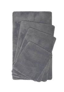 WECOHome | Коврик для ванной > Йорис < | Ворс: 100% полиэстер | Высота: 20 мм | Оптика: Уни Weconhome, цвет Grau