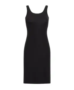 Черное платье с логотипом RC Roberto Cavalli, черный