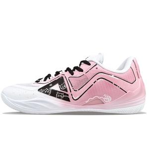 PEAK Мужские противоскользящие износостойкие баскетбольные кеды низкие бело-розовые, цвет White Pink