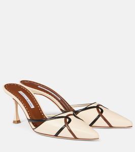 Кожаные мюли Ragheb 70 Manolo Blahnik, 1304 LCRM/2079 DBRW