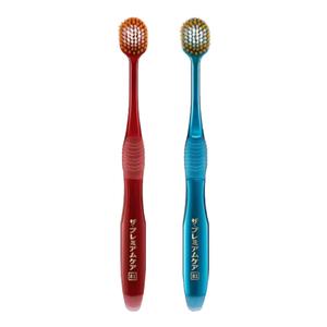 Зубные щетки для взрослых с защитой десен, 65 щетинок, широкая головка, средняя жесткость, 1 шт/2 шт/4 шт/6 шт EBISU, 65-hole brush holder *2, random color