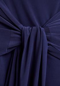 Юбка-трапеция Strapless All In One Norma Kamali, настоящий темно-синий