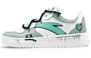 Кроссовки для скейтборда мужские низкие белый/голубой/черный Anta