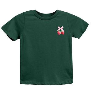 Футболка с коротким рукавом Coquette strawberry watercolor youth The Juniper Shop, Forest