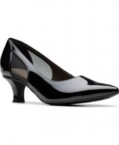 Женские туфли-слипоны Kepley Cora Clarks, Black Patent Synthetic