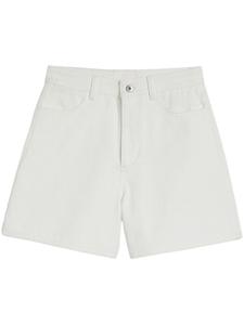 Jil Sander джинсовые шорты с завышенной талией, белый
