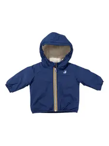 Куртка с флисовой подкладкой и капюшоном K Way Kids, синий