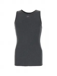 Майка с логотипом в рубчик ERL, серый