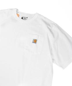 Рабочая футболка с коротким рукавом и нагрудным карманом Carhartt K87, белый