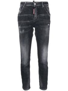 Dsquared2 джинсы Cool Girl с эффектом потертости, серый
