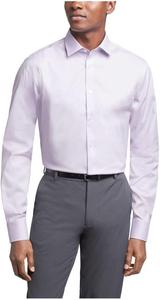 Мужская рубашка Calvin Klein Slim Fit из тонкого хлопкового эластичного материала, New Lilac