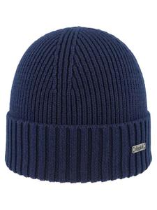 вязаная шапка синего цвета Eisglut