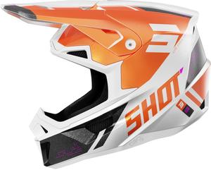 Мотокроссовый шлем Shot lite ultra, White/Orange