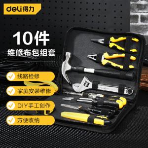 Deli электрик, деревообрабатывающее ремонтное оборудование, ручные инструменты, набор из 10 предметов DL5910