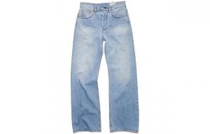 Джинсы свободного кроя с нашивкой-логотипом Acne Studios, синие