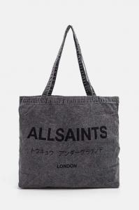 Хлопковая сумка AllSaints, черный