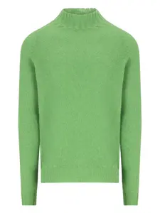 Кашемировый свитер с высоким воротом TAGLIATORE, зеленый