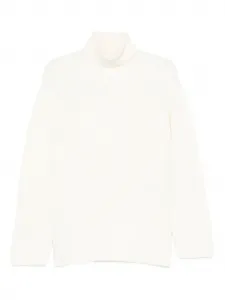Вязаный свитер с высоким воротником P.A.R.O.S.H., белый