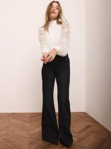 Длинный свитер с воротником и длинными рукавами с декором Mint Velvet