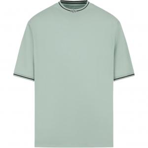 ARMANI EXCHANGE Футболка AE мужская светло-серый зеленый
