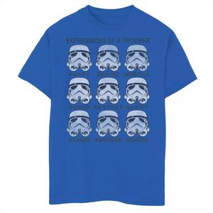 Футболка с изображением выражений лица штурмовика «Звездные войны» для мальчиков 8–20 лет Star Wars
