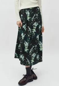 Юбка а-силуэта из ткани авелинем Mbym, Green Beam Print