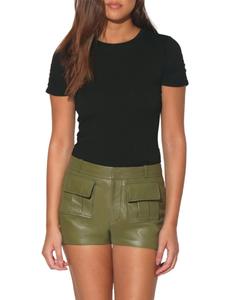 Футболка с рюшами на рукавах Дженнифер Walter Baker, черный